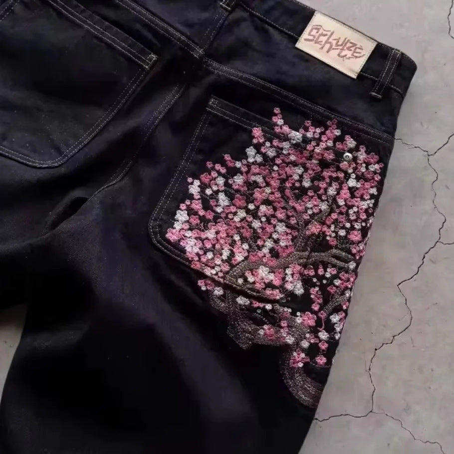 Unisex Sakura Hoodie & Jeans